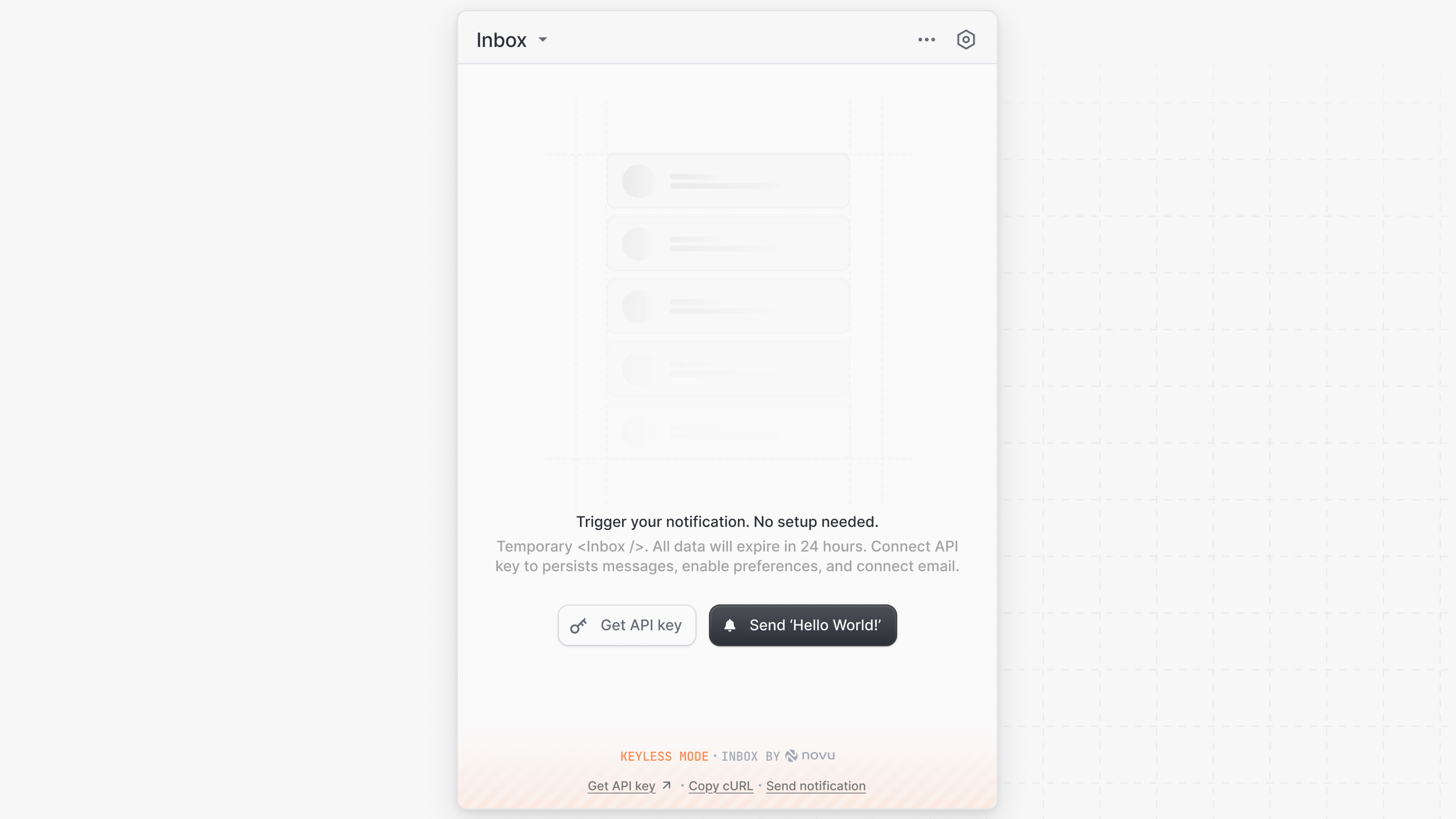Inbox keyless